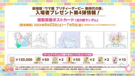 劇場版「ウマ娘 プリティーダービー 新時代の扉」第4弾入場者プレゼント。