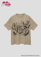 「柱の男｜スーパーワイドシルエットTシャツ」 (c)荒木飛呂彦/集英社・ジョジョの奇妙な冒険製作委員会