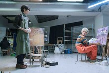 映画「ブルーピリオド」より。 (c)山口つばさ／講談社 (c)2024映画「ブルーピリオド」製作委員会