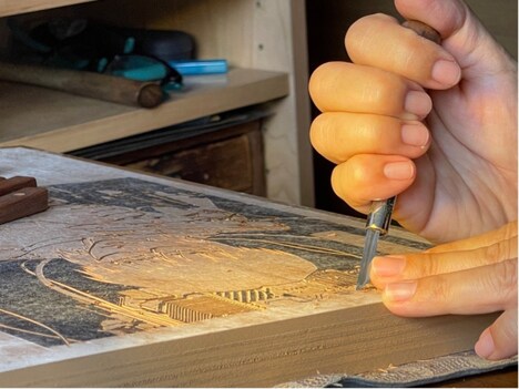 「Ghost in the Shell Ukiyo-e」の制作過程。