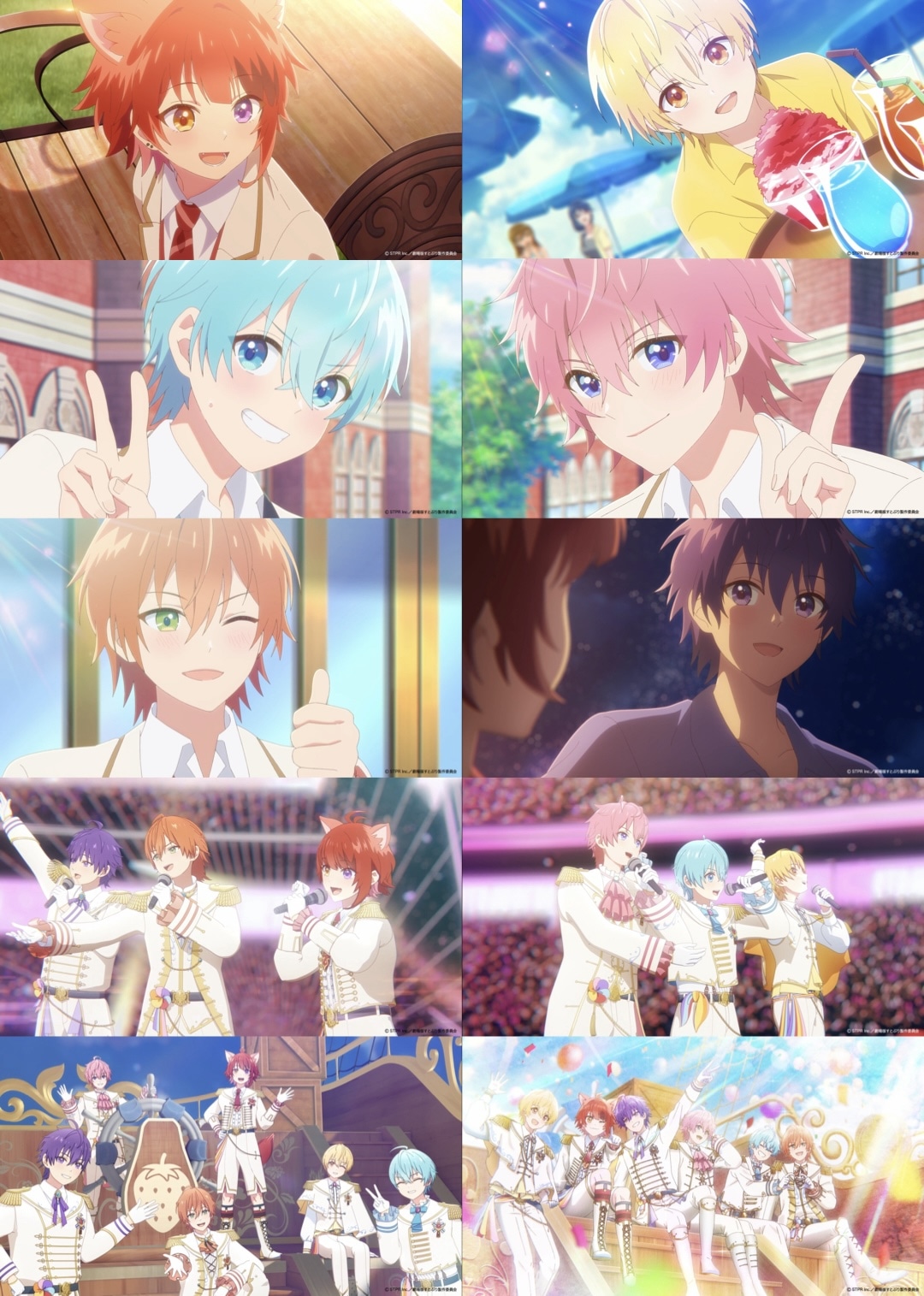 「劇場版すとぷり はじまりの物語～Strawberry School Festival!!!～」本予告映像の場面カット。