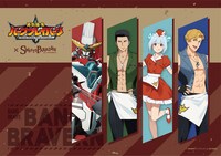 TVアニメ「勇気爆発バーンブレイバーン」×スイーツパラダイスのビジュアル。