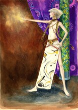 IV期展示作品の「夢みる惑星」。初出はプチフラワー1980年秋の号（小学館）。(c)佐藤史生