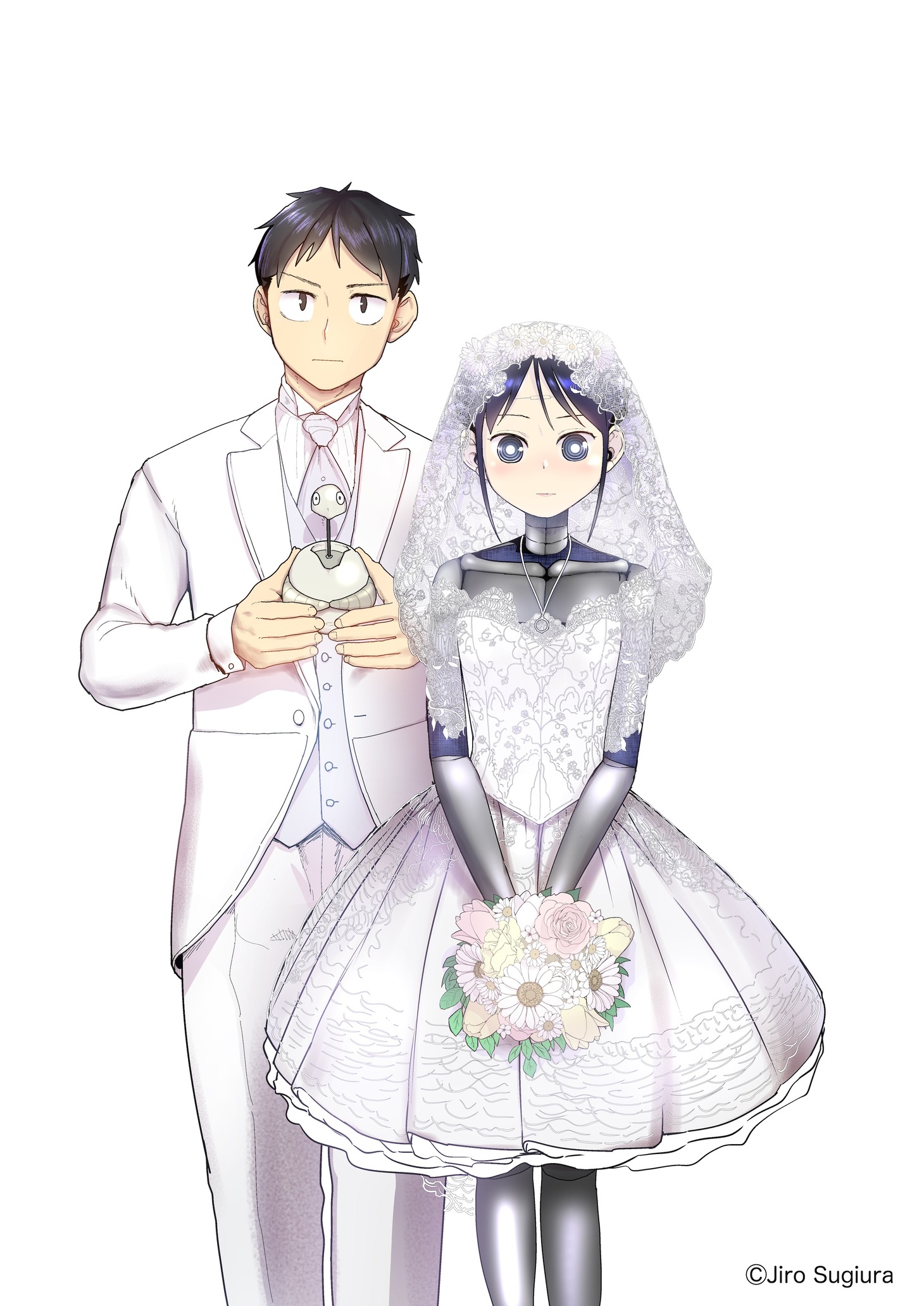 月刊コミックフラッパー2020年11月号の表紙イラスト。