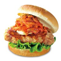 「甘辛キムチキンバーガー」