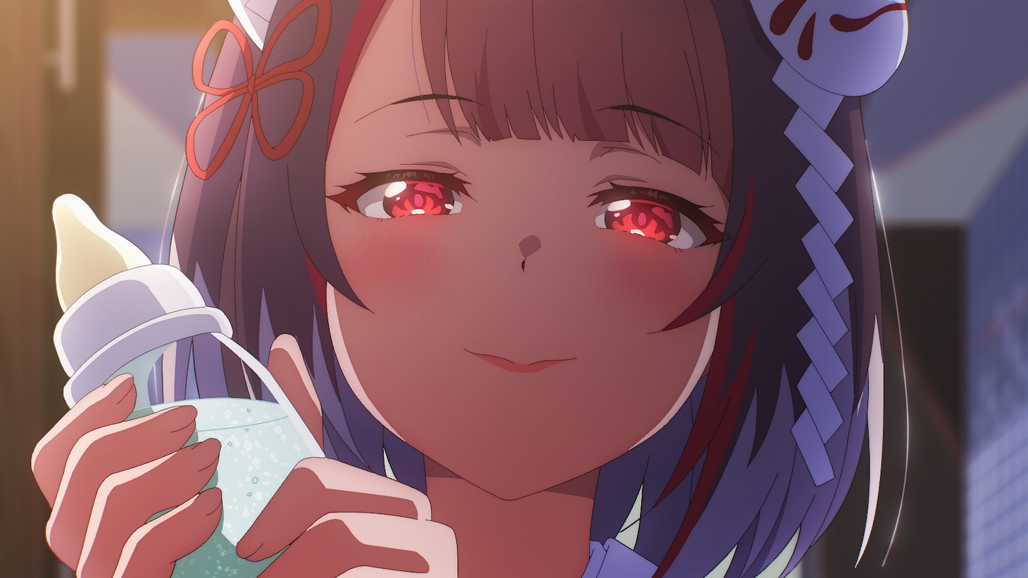 TVアニメ「VTuberなんだが配信切り忘れたら伝説になってた」第2弾PVの場面カット。