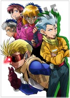 「爆走兄弟レッツ&ゴー!!WGP」の描き下ろしアニメイラスト。