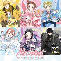 「メダリスト」とサンリオキャラクターズのコラボビジュアル。