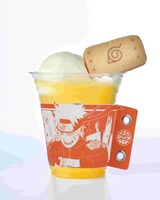 「『NARUTO-ナルト-』オレンジだってばよ！」カップスリーブ付き。 (c)岸本斉史 スコット／集英社