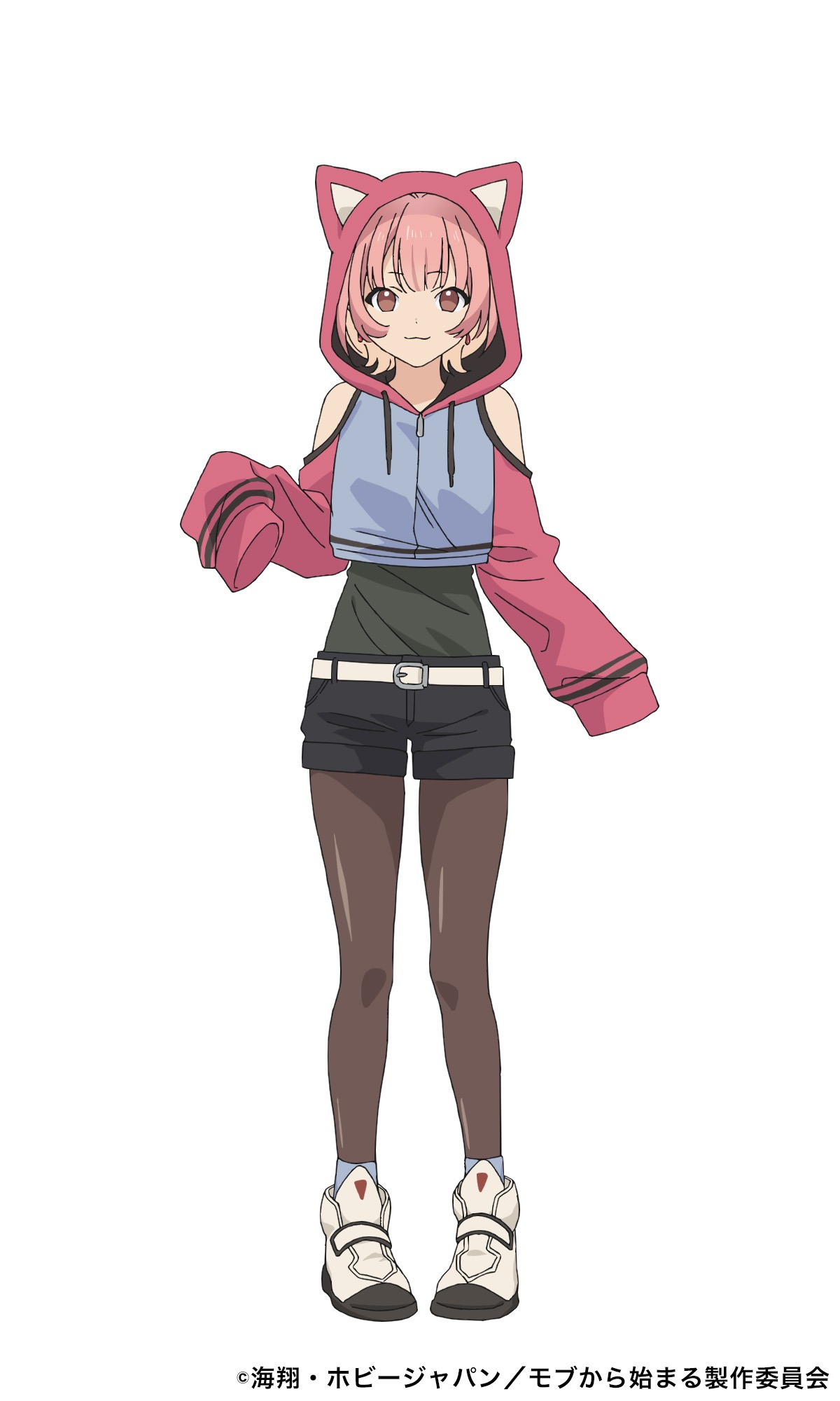 森山ミク（CV. 北守さいか森山ミク）。ゲーム全般を得意とするミステリアスな女子高生。「スナッチ」というカーバンクルとともに戦う。 (c)海翔・ホビージャパン／モブから始まる製作委員会