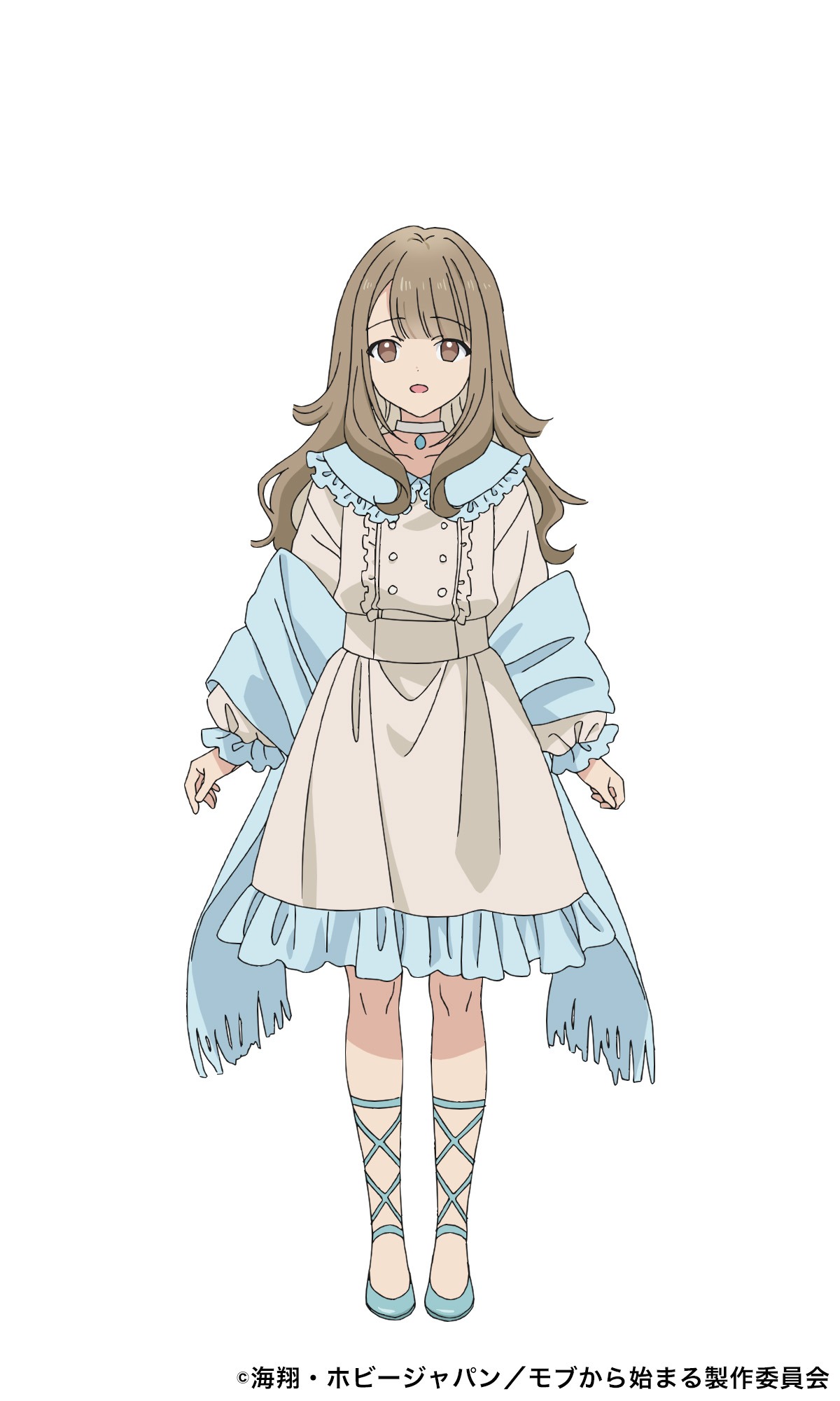田辺光梨（CV：辻森梓咲）。愛理、ミクと行動をともにする女子高生。魔法を得意とした戦い方で戦闘に貢献する。 (c)海翔・ホビージャパン／モブから始まる製作委員会