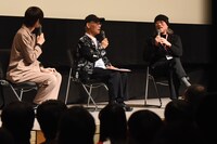 「第2回新潟国際アニメーション映画祭」富野由悠季監督トークショーの様子。