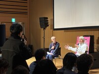 「第2回新潟国際アニメーション映画祭」湯浅政明監督短編特集トークショーの様子。