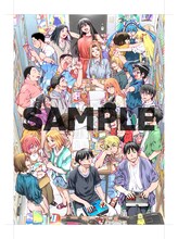 描き下ろしとなる「木尾士目画集 明日また、部室で。」の書影イラスト。