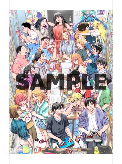 描き下ろしとなる「木尾士目画集 明日また、部室で。」の書影イラスト。