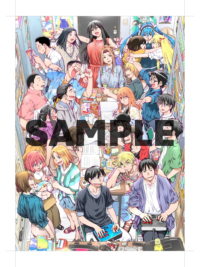 描き下ろしとなる「木尾士目画集 明日また、部室で。」の書影イラスト。