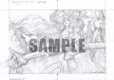 キャラクターデザイン・草なぎ琢仁による描き下ろしイラストのイメージスケッチ。