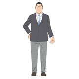 中山元邦（CV：諏訪部順一）。演劇部の部長。凛の演技の才能を認めて入部を勧める。持ちネタの「全力イケメン顔」は瑛二のスマホの待ち受けにされていた。 (c)斉藤ゆう／小学館／疑似ハーレム製作委員会