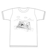 Tシャツ「ブランコで遊ぶよT」のフロント（白）。