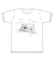 Tシャツ「ブランコで遊ぶよT」のフロント（白）。