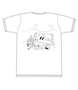 Tシャツ「ブランコで遊ぶよT」のバック（白）。