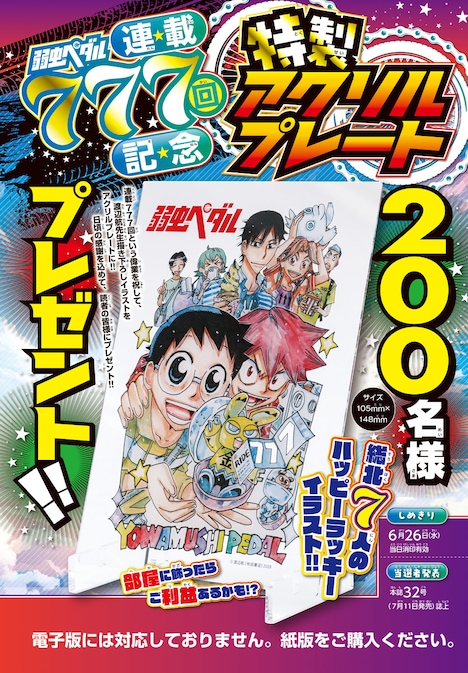 「弱虫ペダル」アクリルプレート