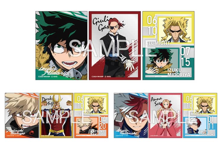 劇場版「ヒロアカ」メタリックステッカー付きムビチケ、デク・爆豪・轟  