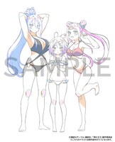 Blu-ray1巻の購入特典として、アニメイトで用意される「描き下ろしイラスト使用B2タペストリー＆アクリルスタンド＆ミニフォト3枚セット」のラフイラスト。