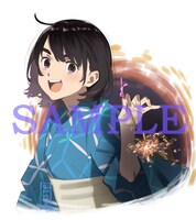 「『空の青さを知る人よ』4K Ultra HD Blu-ray」店舗共通特典の田中将賀描き下ろしイラスト色紙。(c)2019 SORAAO PROJECT