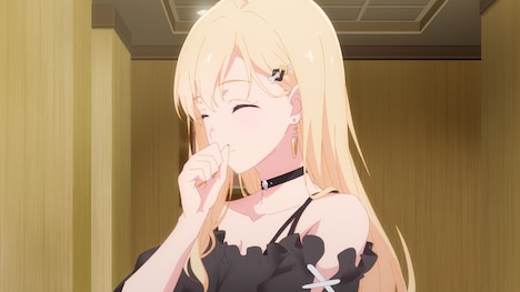 TVアニメ「義妹生活」第1話「他人 と ただいま」の場面カット。