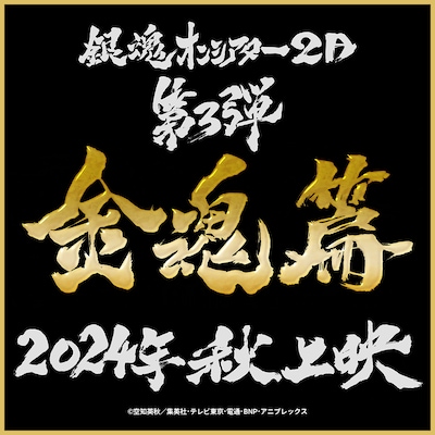 「銀魂オンシアター2D 金魂篇」上映決定を告げるビジュアル。
