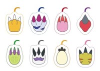 「アニメ25周年記念 デジモンアドベンチャー展」で販売されるグッズ。