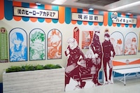 「喫茶ジャンプ」の装飾。