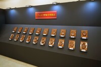 作家の手形展示。