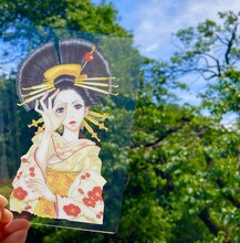 「安野モヨコ選集 さくらん」の初回特典となるクリアカード。