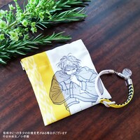 「京くみひもブレスレット＆バネ口ポーチ アッシュ・リンクス」