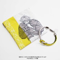 「京くみひもブレスレット＆バネ口ポーチ アッシュ・リンクス」