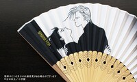 「扇子（袋セット） アッシュ＆英二 / 月下美人・ミモザ」