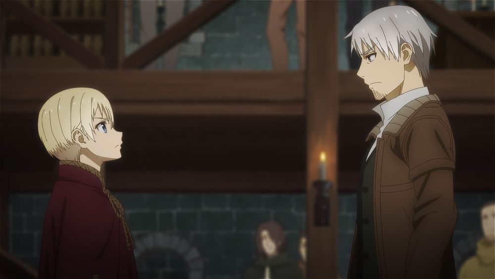 TVアニメ「狼と香辛料 MERCHANT MEETS THE WISE WOLF」第2クール本予告の場面カット。