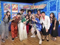 「遊☆戯☆王ゴーラッシュ!!七夕音楽祭」出演者の集合写真。