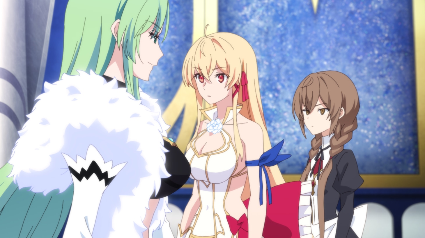 TVアニメ「キミと僕の最後の戦場、あるいは世界が始まる聖戦 Season II」第1話「魔女 ―星の運命―」より。