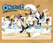「ONE PIECE モンキー・D・ルフィ」1巻の付録の両面ポスター。 (c)尾田栄一郎／集英社
