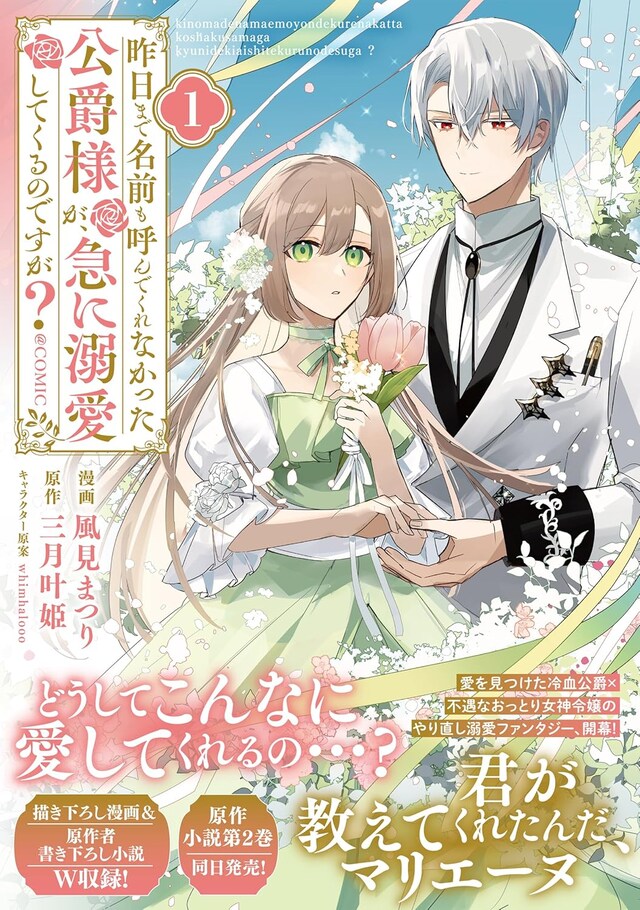 「昨日まで名前も呼んでくれなかった公爵様が、急に溺愛してくるのですが？@COMIC」1巻（帯付き）