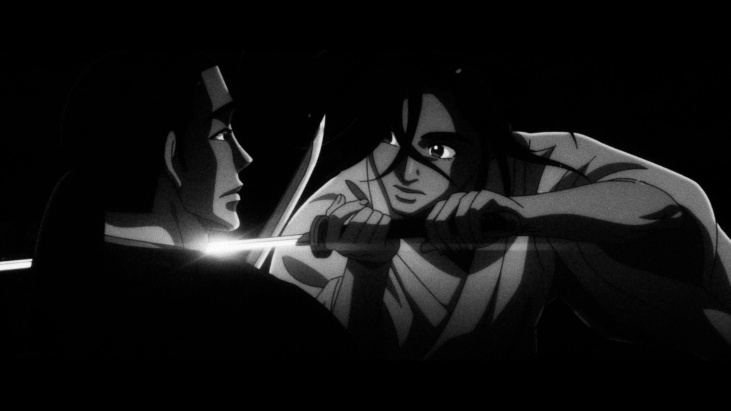 TVアニメ「青のミブロ」コンセプトムービーの場面カット。