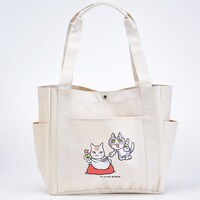 「トートバッグ（ニャンコ先生と仕事猫）」 (c)くまみね工房 (c)緑川ゆき・白泉社／「夏目友人帳」製作委員会