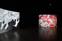 「CLAMP展」より「MAGIC」のエリア。