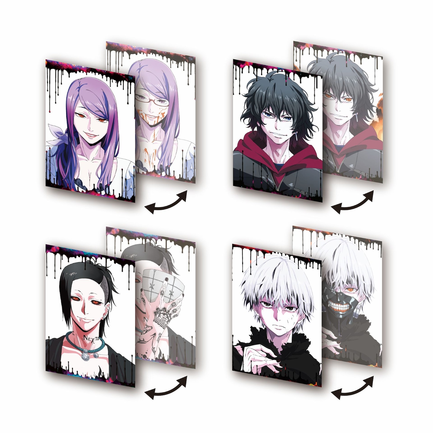 「『東京喰種トーキョーグール』パッケージスペシャルデザイン レンチキュラーカード（計4種）」