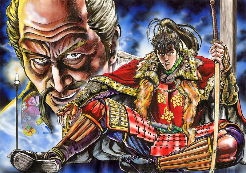 「花の慶次 原画展 ～漢と刀と、かぶき旅～」前期展示予定作品。