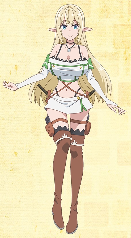 アリア（CV：矢野妃菜喜）。駆け出しの冒険者の女の子。迷宮で拾った仔猫に「タマ」と名付けてペットにした。かつて故郷を襲った魔族をたった1人で撃退した“剣聖”アリーシャに憧れている。加速スキル・アクセラレーションを活かした高速戦闘が得意。がんばり屋で心優しき性格だが、タマのことになると少々過激な性癖を見せることも。 (c)東雲太郎・銀翼のぞみ・夜ノみつき／白泉社／ベヒ猫製作委員会