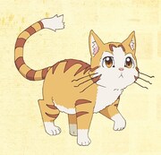 タマ(CV:畠中祐)。元人間の騎士。魔族の凶刃に倒れたが、どういうわけかSランクモンスター“ベヒーモス”の幼体に転生した。迷宮で瀕死の重傷を負っていたところ、仔猫と勘違いしたアリアに助けられ、彼女の騎士となることを誓う。転生後も性格は誇り高き騎士のまま。戦闘では豊富なスキルを使いこなし、アリアたちを援護する。 (c)東雲太郎・銀翼のぞみ・夜ノみつき/白泉社/ベヒ猫製作委員会